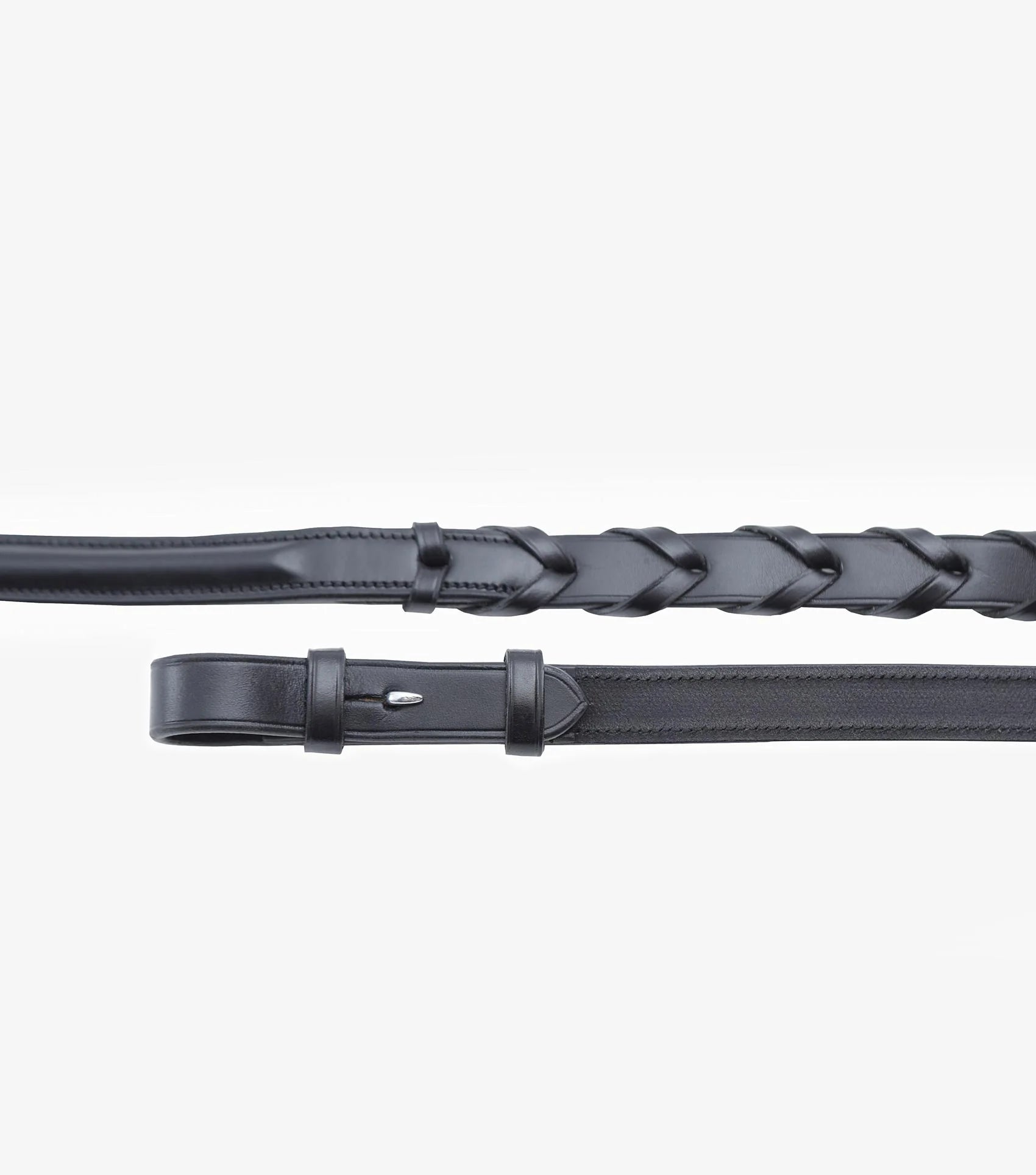 Premier Equine Pietro Laced Reins Black Black