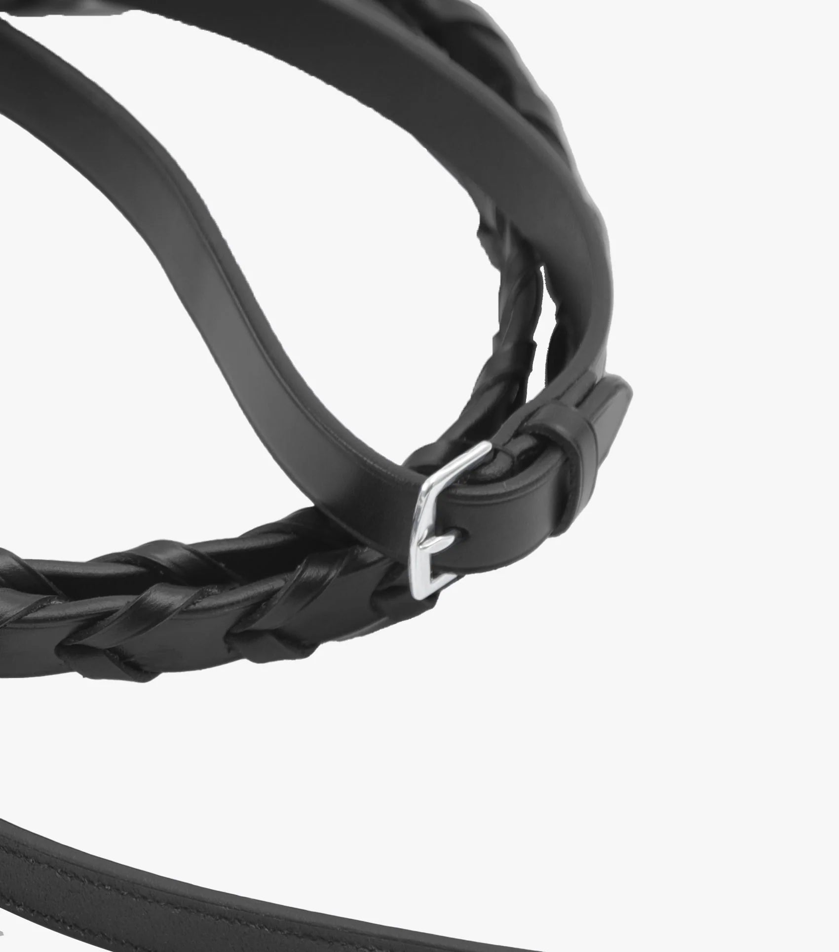 Premier Equine Pietro Laced Reins Black Black