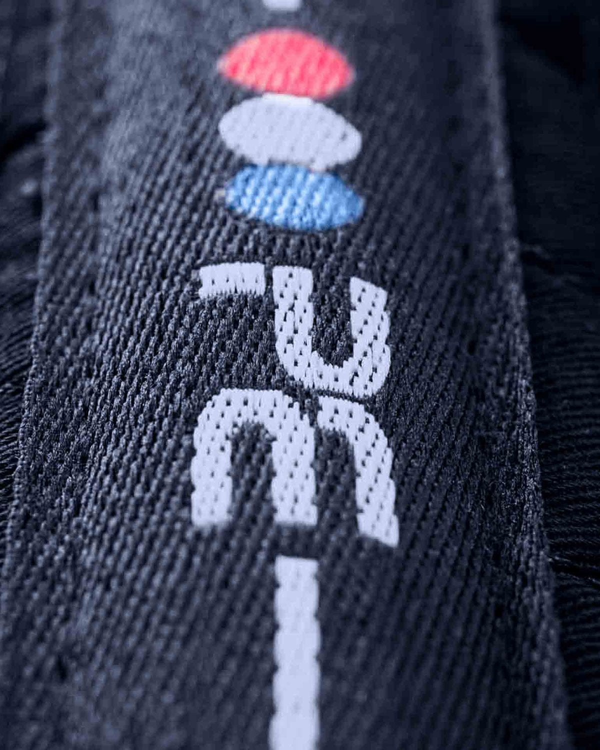 Premier Equine Pony Plain Cotton Dressage Square Navy - Close Up