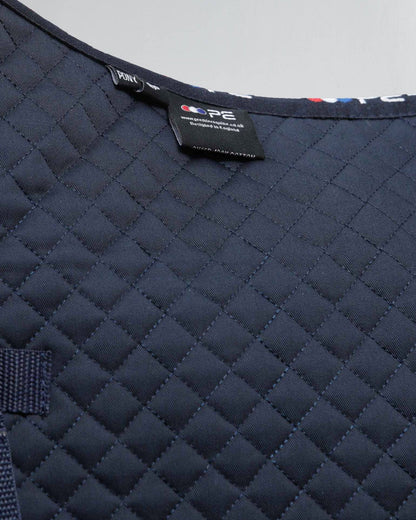 Premier Equine Pony Saddle Pad - Navy Cotton GP/Jump Square | Equiflair