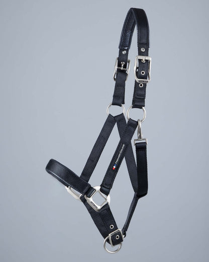Premier Equine Plain Padded Horse Head Collar Black
