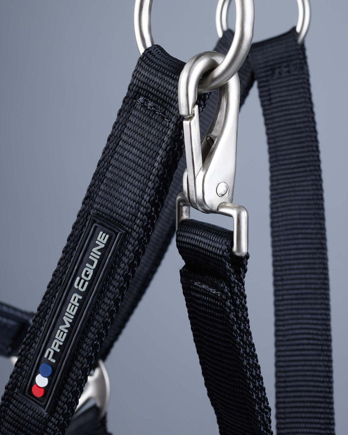 Premier Equine Plain Padded Horse Head Collar Black