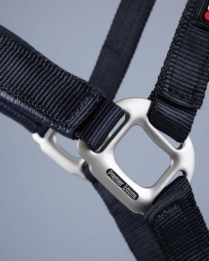 Premier Equine Plain Padded Horse Head Collar Black