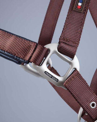 Premier Equine plain-padded-horse-head-collar-brown