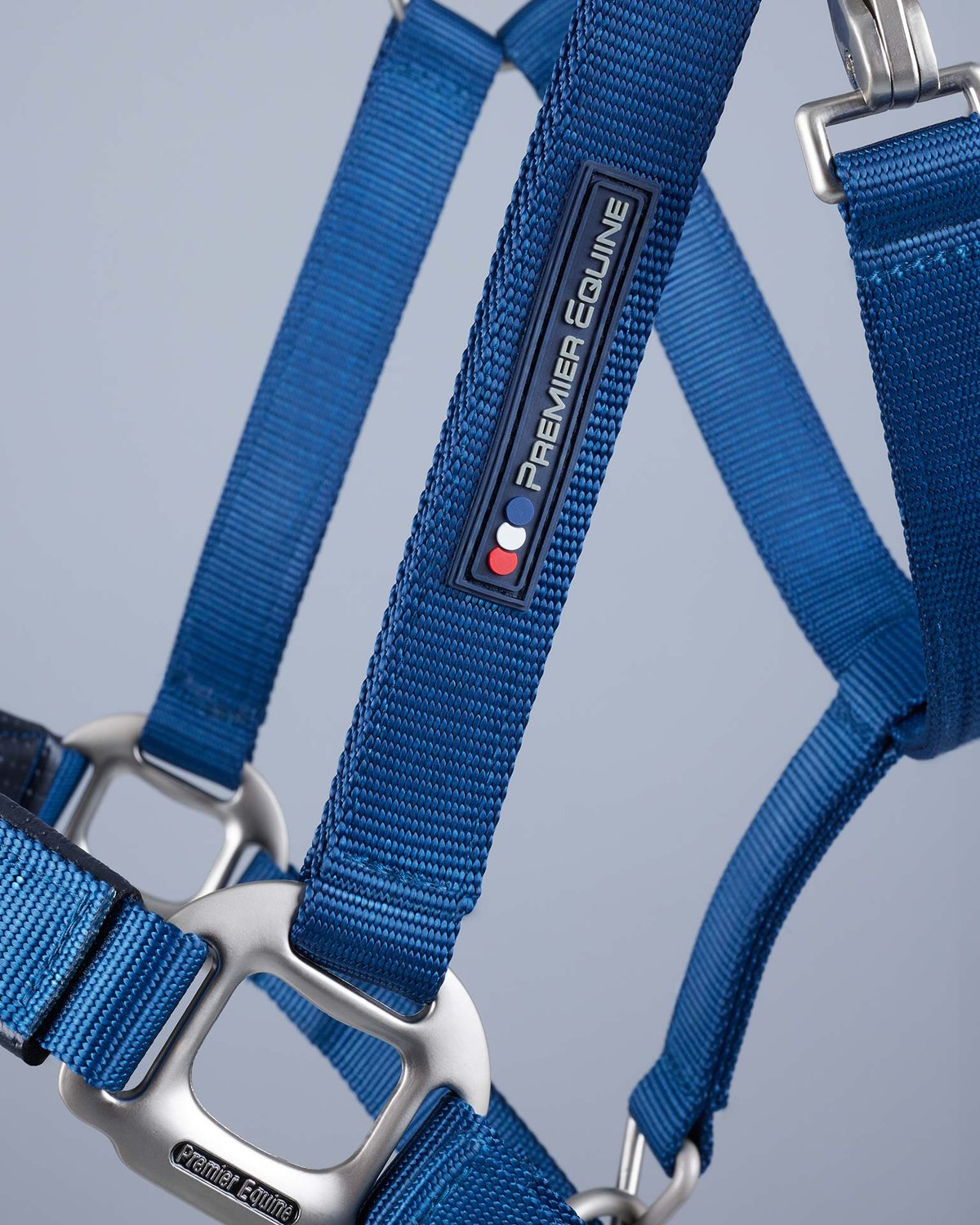 Premier Equine Plain Padded Horse Head Collar Navy