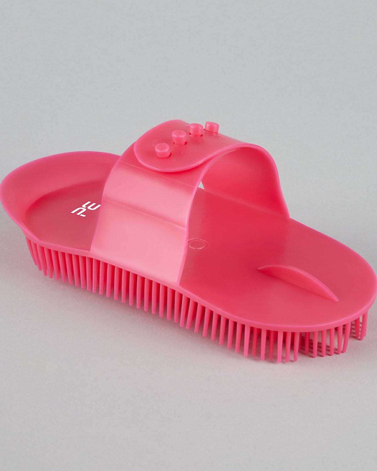 Premier Equine Fuchsia Curry Comb | Plastic Horse Grooming Brush