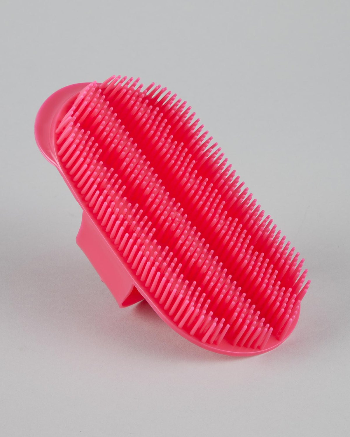 Pink Premier Equine Plastic Curry Comb - Horse Grooming Brush