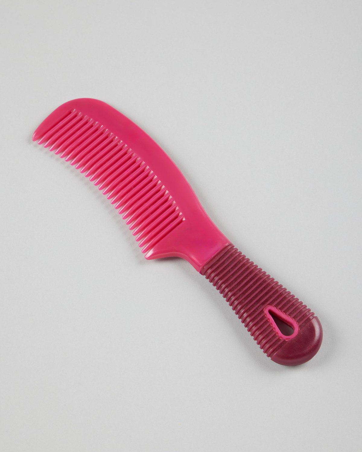Premier Equine Plastic Mane Comb with Handle Wine & Fuchsia