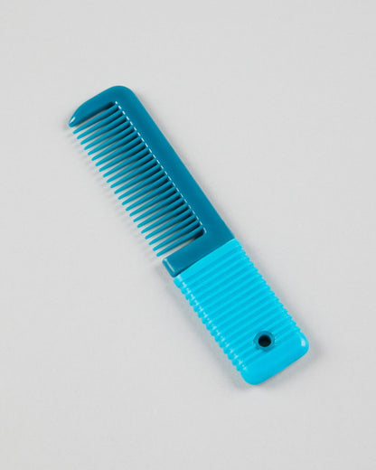 Premier Equine Plastic Mane Comb - Blue & Peacock Equine Grooming Tool w/ Handle | Perfect Horse Care