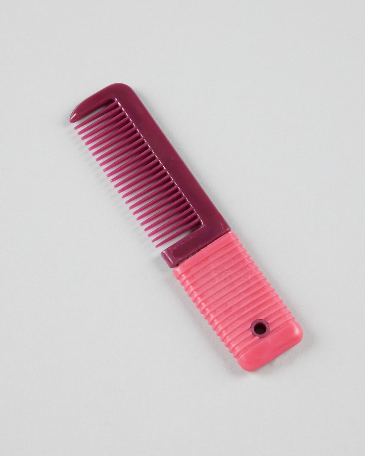 Premier Equine Plastic Mane Comb with Handle Wine & Fuchsia