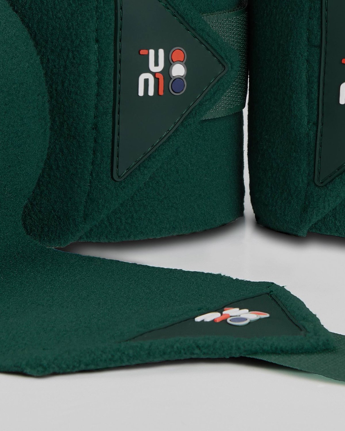 Green Premier Equine Polo Fleece Bandages for Horses | Breathable Equine Leg Wraps by Equiflair