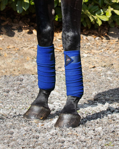 Premier Equine Royal Blue Polo Fleece Horse Bandages - Equine Leg Wraps