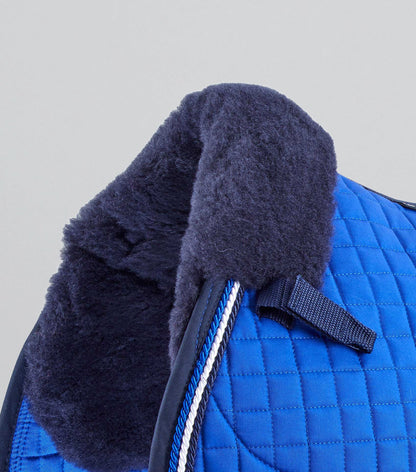 Royal Blue Pony Saddle Pad - Merino Wool Lined GP/Jump Square | Close Contact Design