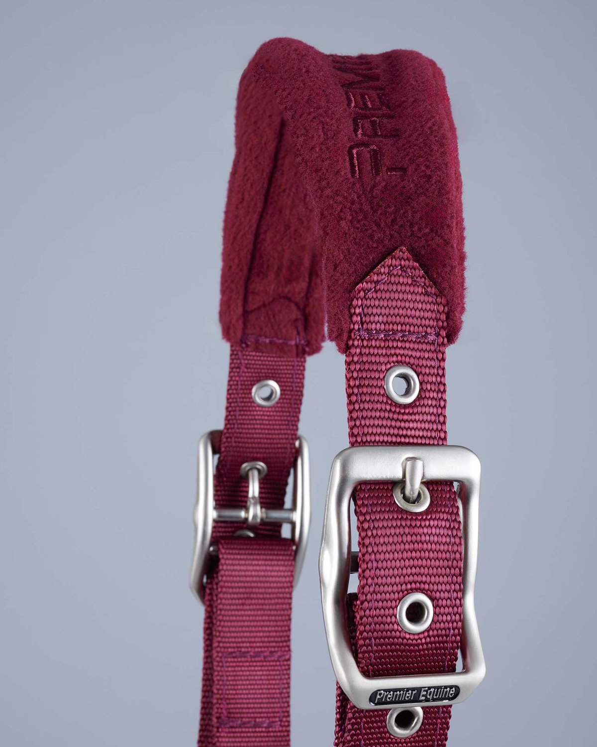 Premier Equine Fleece Padded Head Collar Burgundy
