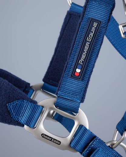 Premier Equine Fleece Padded Head Collar Navy