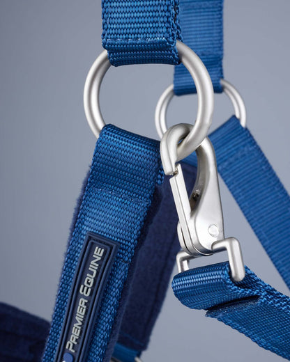 Premier Equine Fleece Padded Head Collar Navy