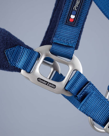 Premier Equine Fleece Padded Head Collar Navy