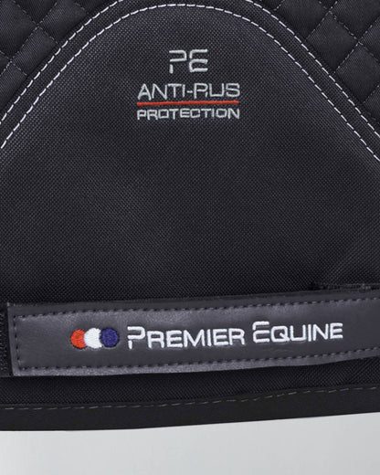 Premier Equine Pony Black GP/Jump Saddle Pad - Anti-Rub Protection & Moisture Wicking