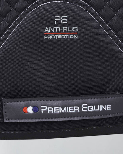 Premier Equine Pony Black Dressage Saddle Pad - Anti-Rub Protection, High Wither Design