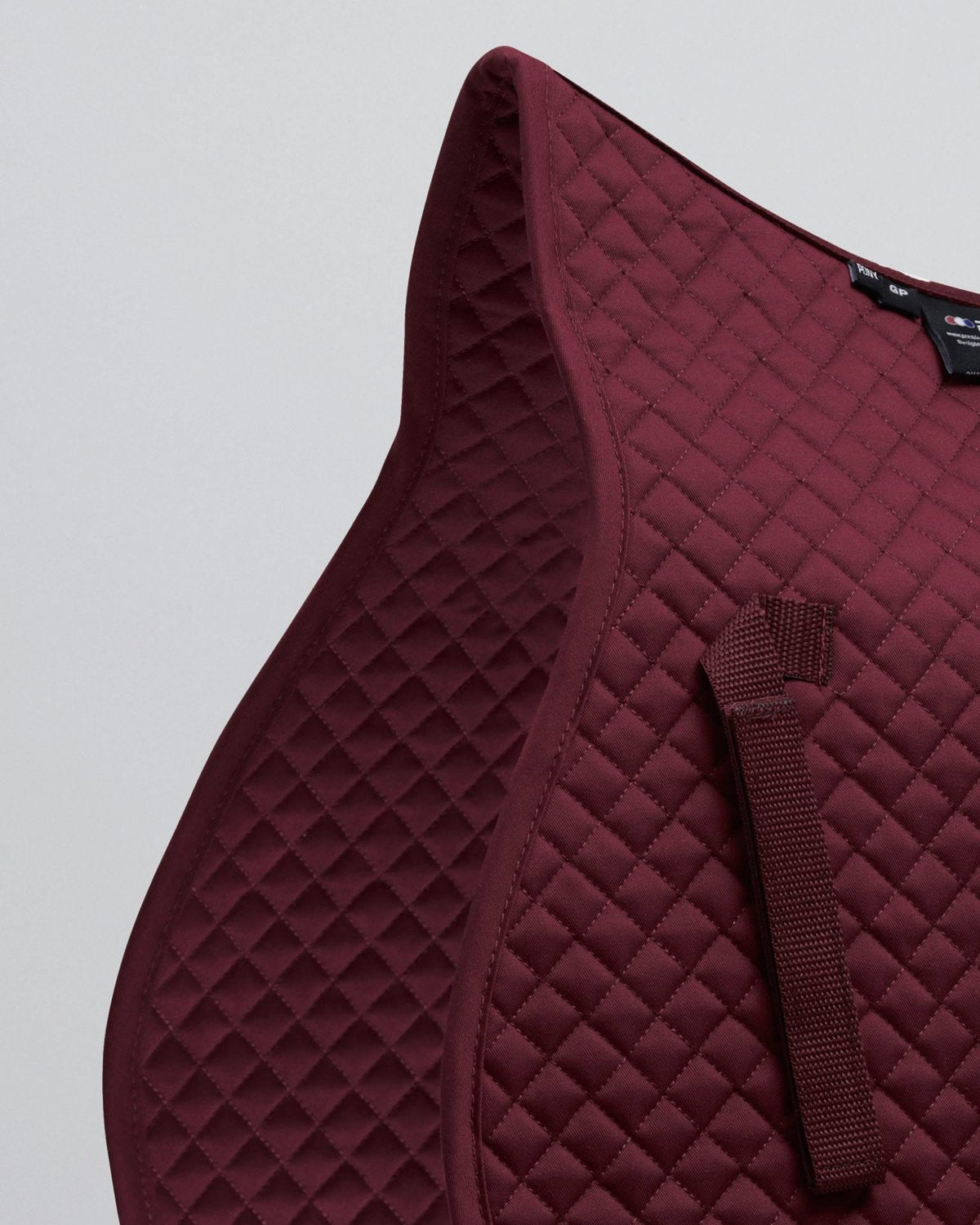Burgundy Pony Saddle Pad - Cotton GP/Jump Square | Equiflair - Horse Riding Tack