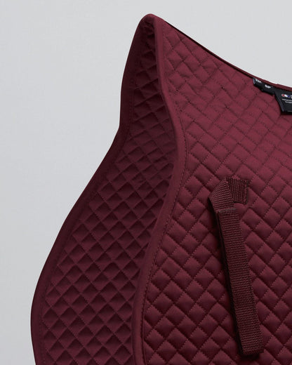 Burgundy Pony Saddle Pad - Cotton GP/Jump Square | Equiflair - Horse Riding Tack