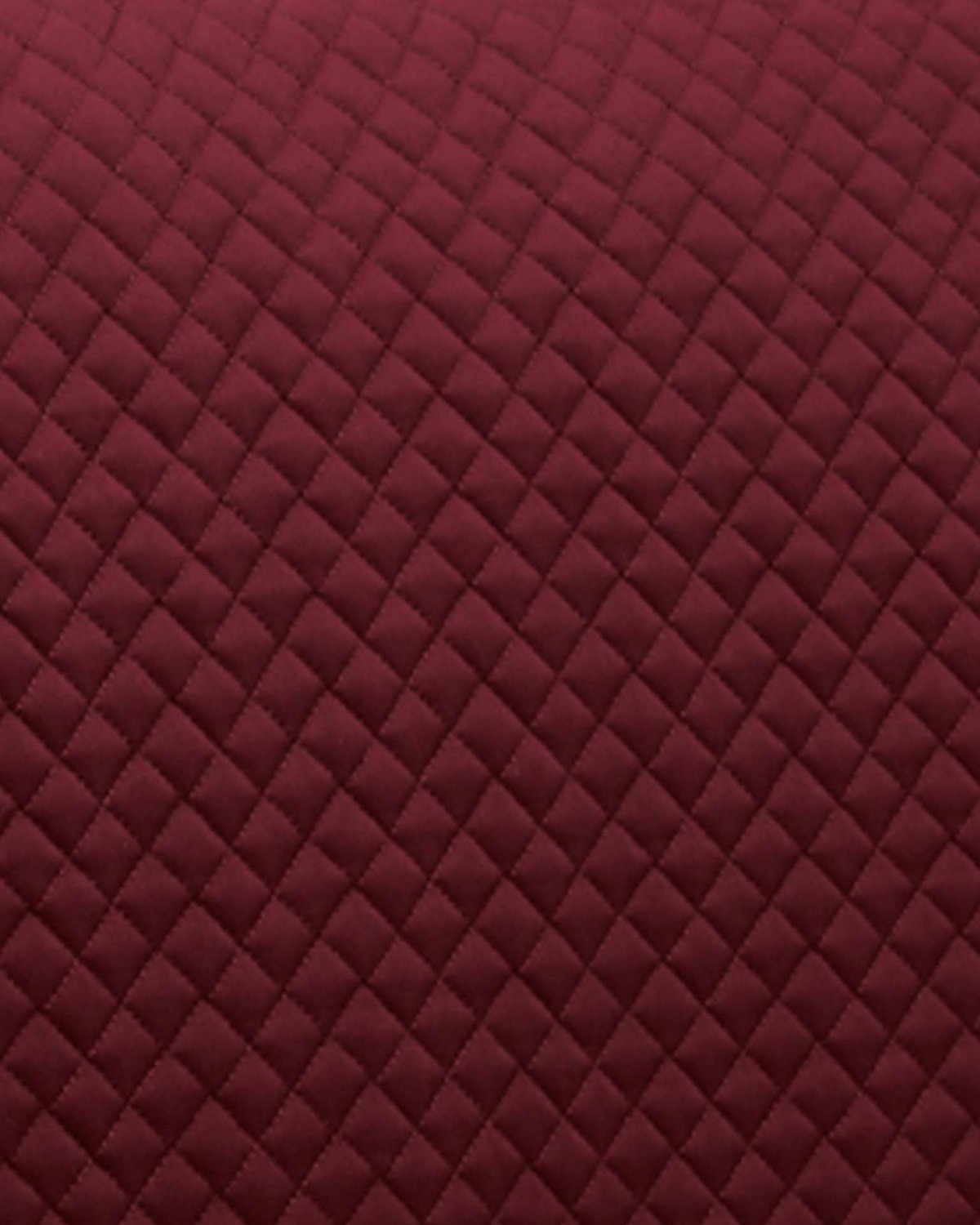 Burgundy Quilted Pony Saddle Pad - Equine GP/Jump Square from Equiflair: Close-up detail of the textured diamond pattern.