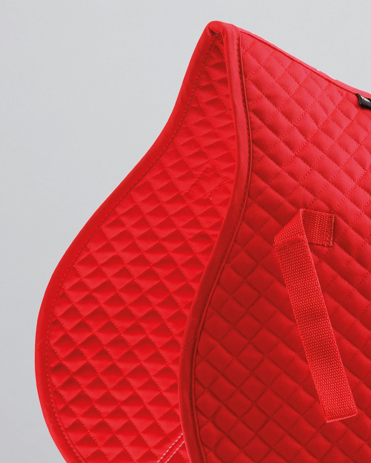 Red Premier Equine Pony Saddle Pad - Cotton GP/Jump Square for Equestrian Sports