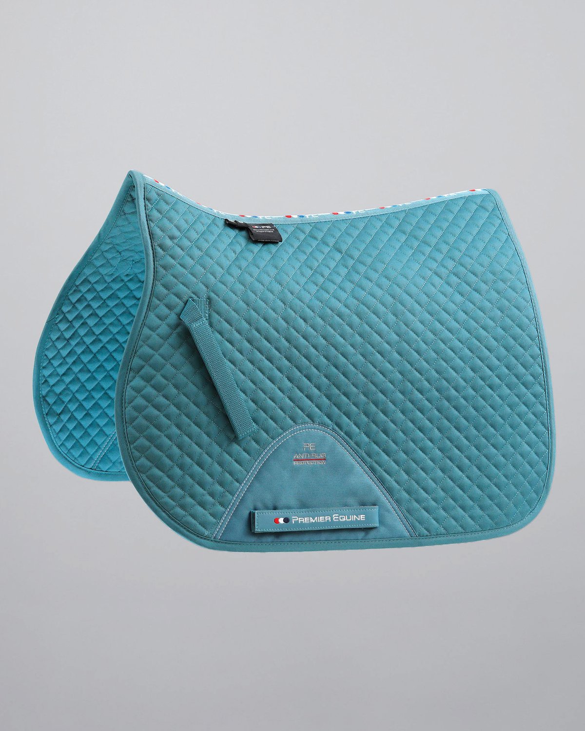 Premier Equine Pony Turquoise Saddle Pad - GP/Jump Square for Equine Comfort & Protection