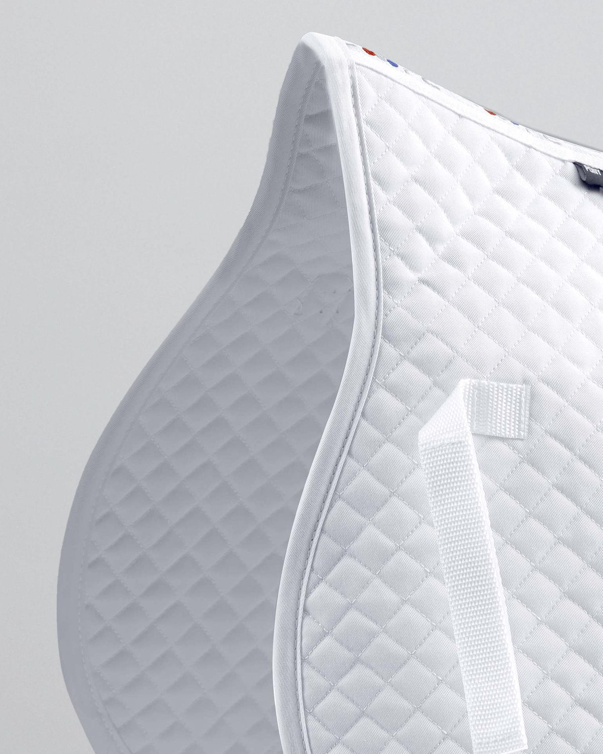 Premier Equine Pony White Dressage Saddle Pad - Quilted Cotton Comfort & Style