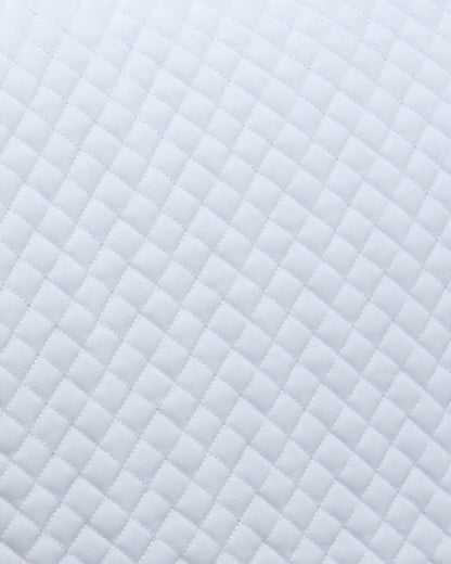 Premier Equine Pony Saddle Pad - White Quilted Cotton GP/Jump Square