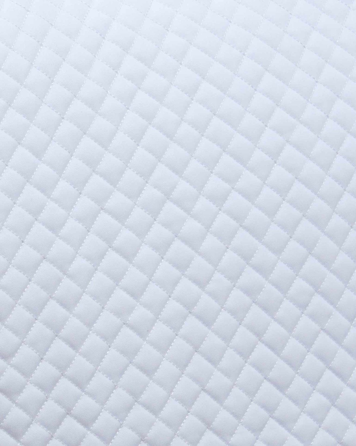 White Quilted Pony Dressage Square - Premier Equine Cotton Saddle Pad
