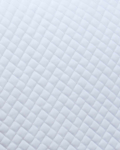 White Quilted Pony Dressage Square - Premier Equine Cotton Saddle Pad