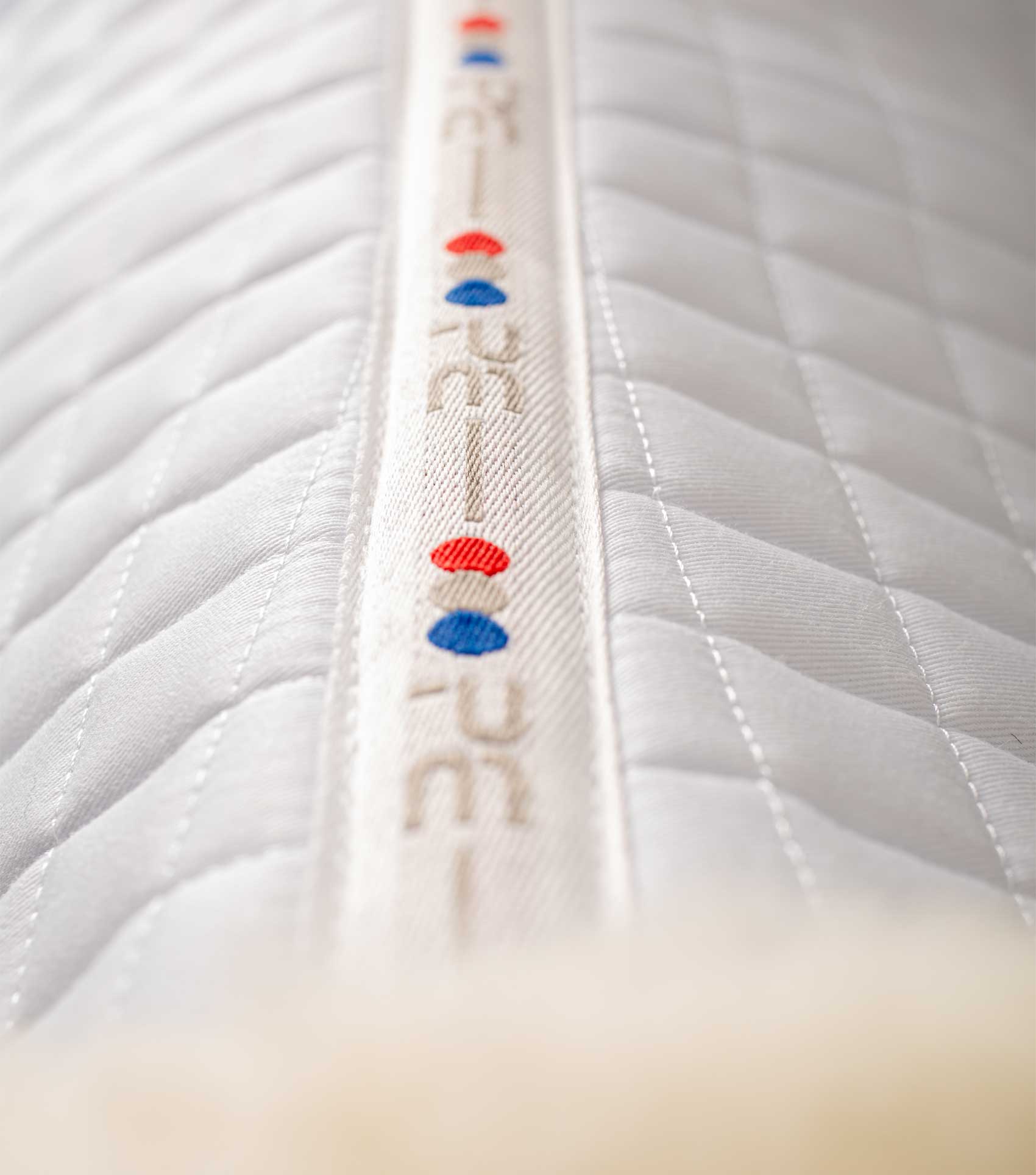 Premier Equine Pony Saddle Pad - Close Contact Merino Wool GP/Jump Square, White/Natural Wool - Equiflair