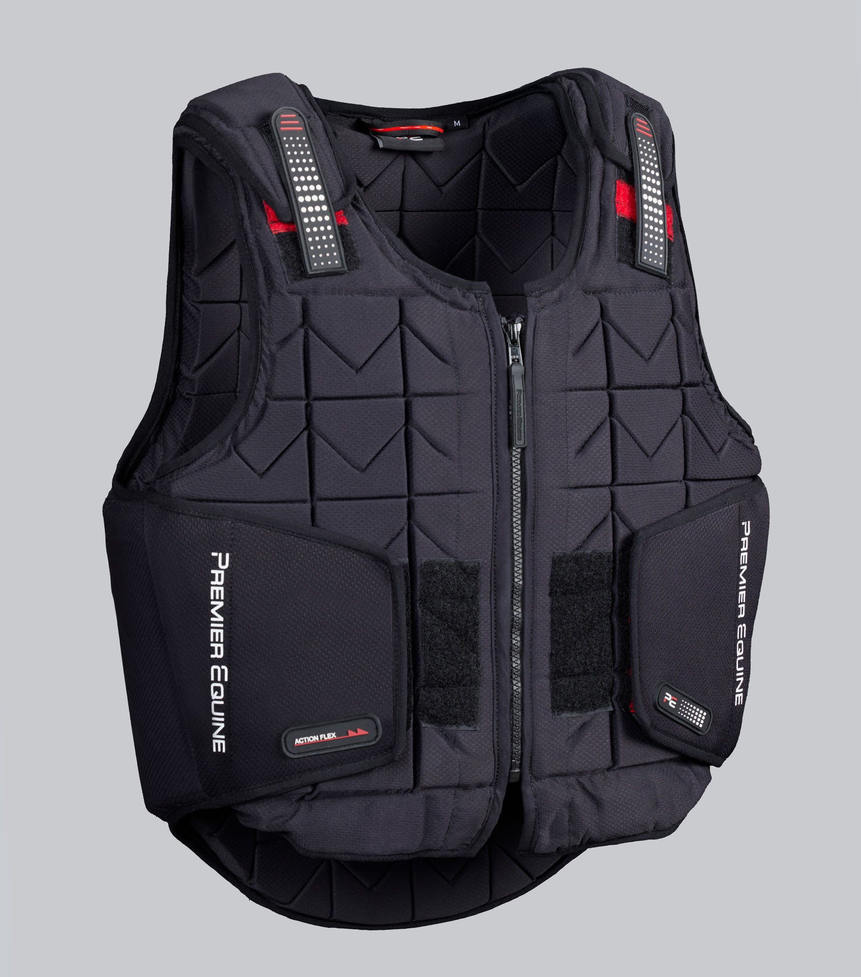Premier Equine Action Flex Body Protector Black | BETA Level 3 Certified Equestrian Safety Riding Vest
