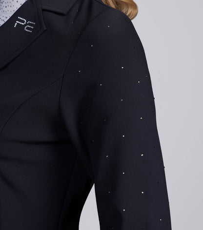 Premier Equine Black Women's Competition Jacket with Diamante Sparkle - Equestrian Show Jodhpurs