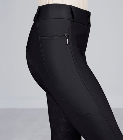 Premier Equine Women's Black Gel Full Seat Riding Breeches | Performance Equestrian Pants