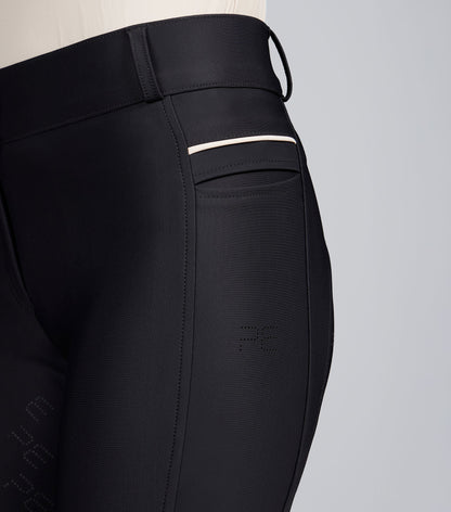 Premier Equine Women's Black Gel Full Seat Riding Breeches - Performance Equestrian Apparel