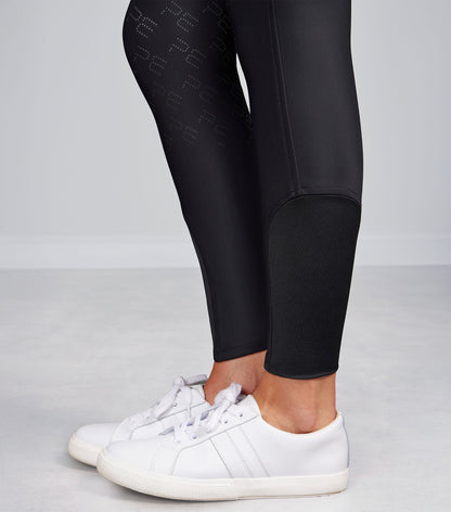 Premier Equine women's black gel full seat riding breeches with compression technology
