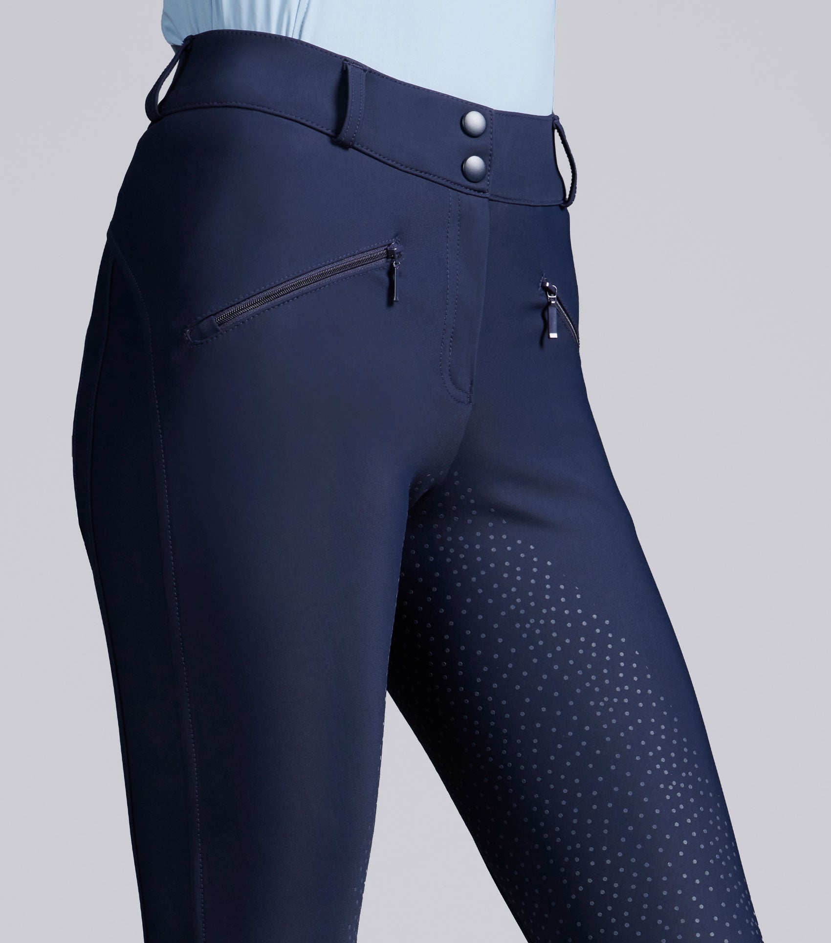 Premier Equine Meraki Women's Navy Gel Full Seat Equestrian Riding Breeches