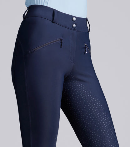 Premier Equine Meraki Women's Navy Gel Full Seat Equestrian Riding Breeches