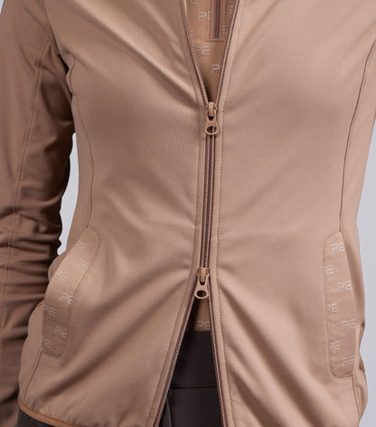 Premier Equine Valerius Women's Tan Athletic Performance Jacket with YKK Zipper