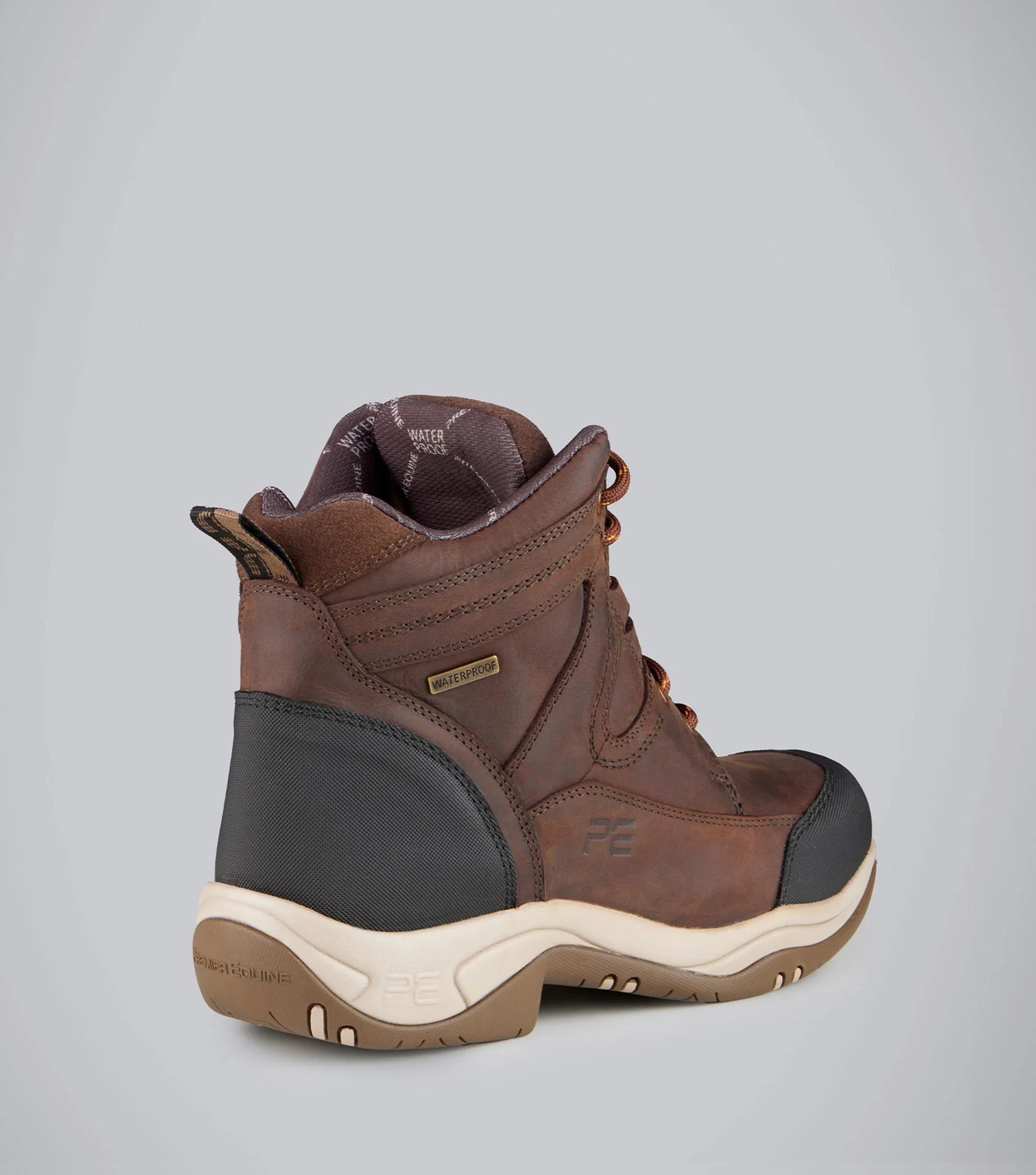 Premier Equine Vinci II waterproof boots brown | Laced yard boots for equestrian and country activities