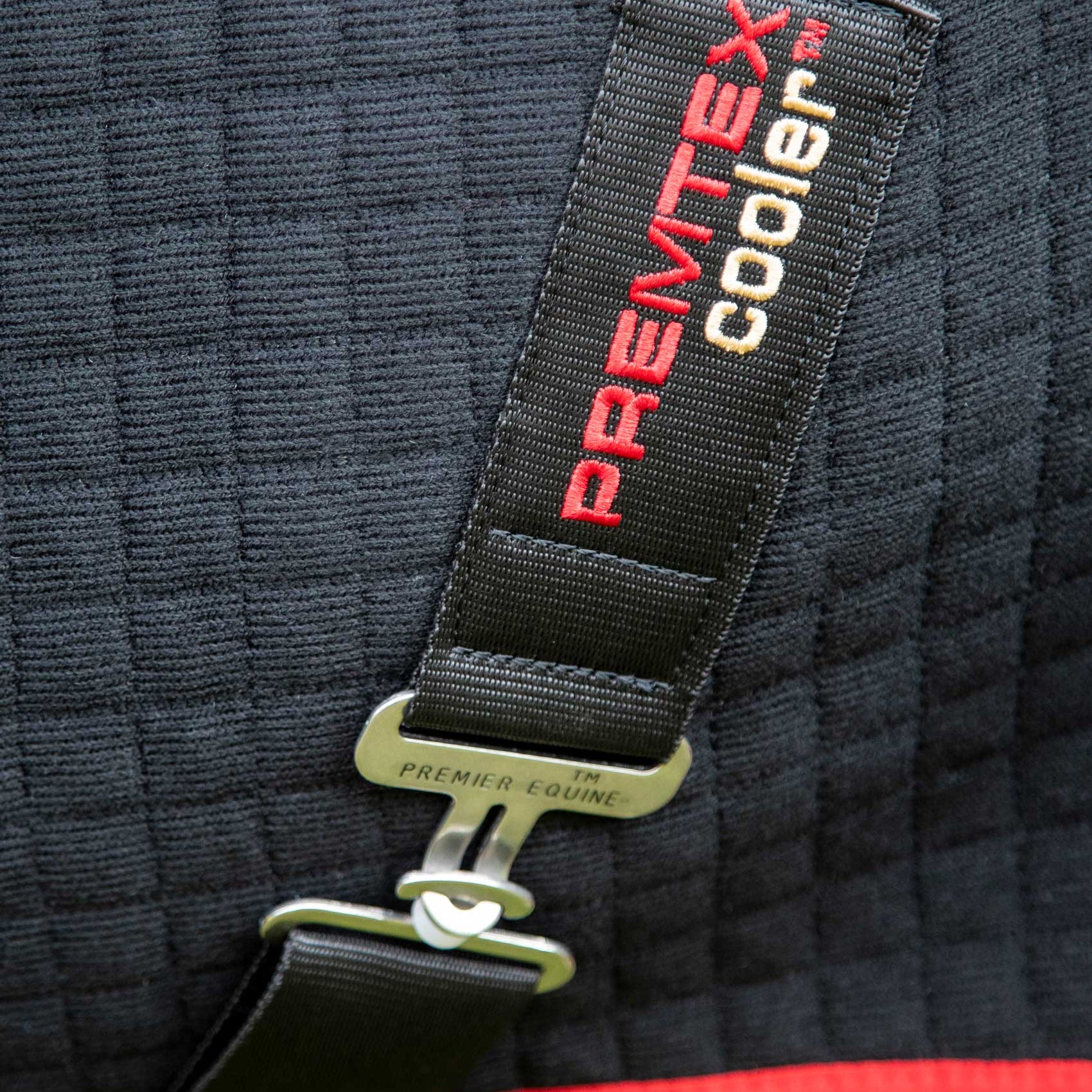 PREMIER EQUINE PREMTEX Horse Cooler Rug Black - Breathable Wick-Away Blanket