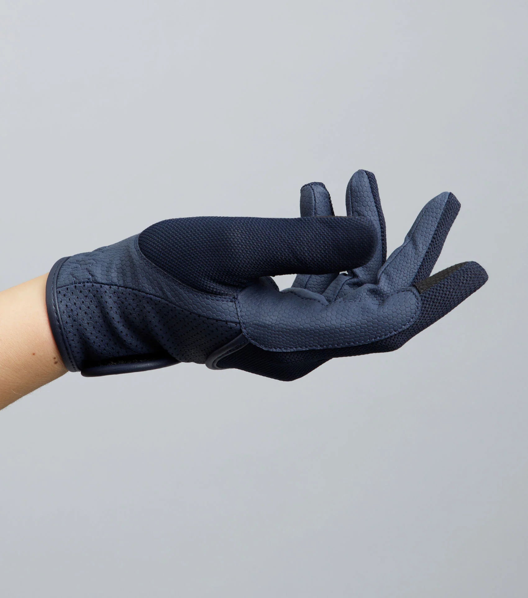 Premier Equine Presa Mesh Riding Gloves Navy: Breathable Equestrian Gloves, Touch Screen, Comfortable Riding Gear