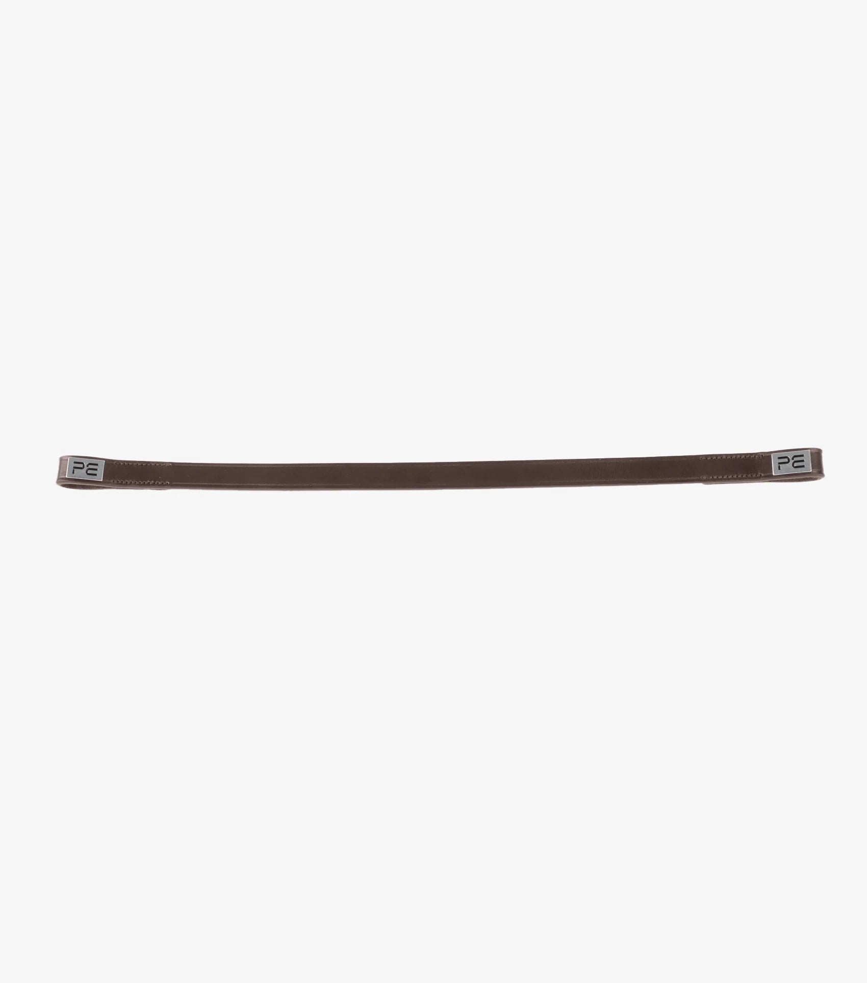 PREMIER EQUINE PRIMO Hunter Browband - Brown Italian Leather Browband for Horses - Equiflair