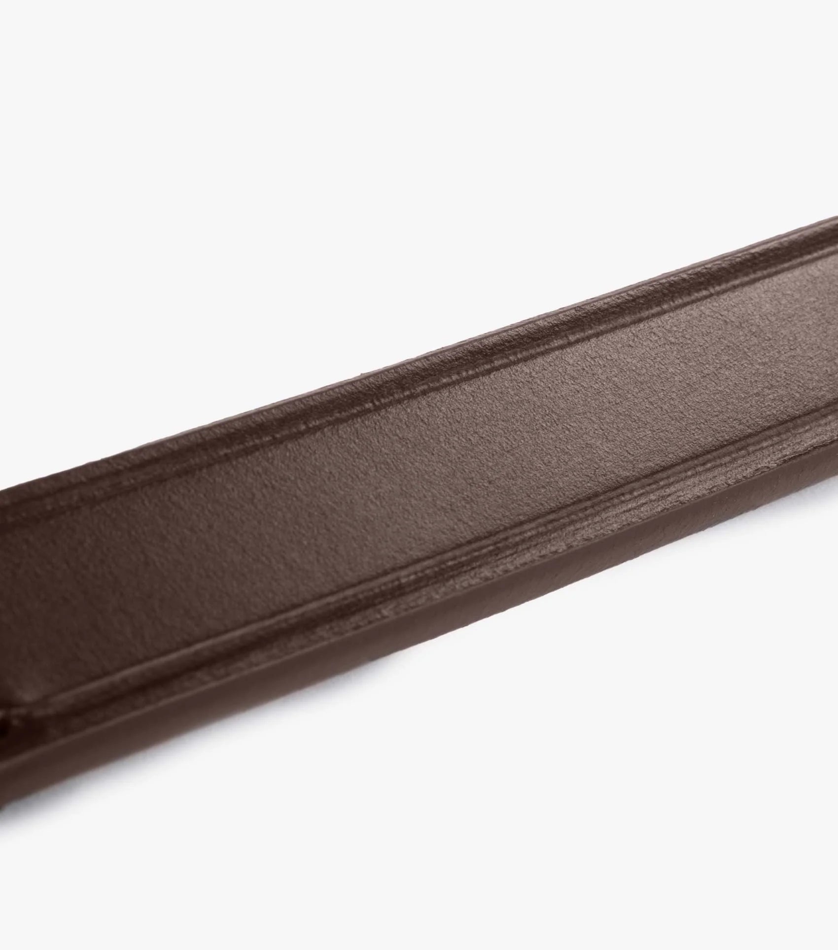 PREMIER EQUINE PRIMO Hunter Browband - Brown Italian Leather Horse Browband for Showing & Equestrian Disciplines. Shop Equiflair!