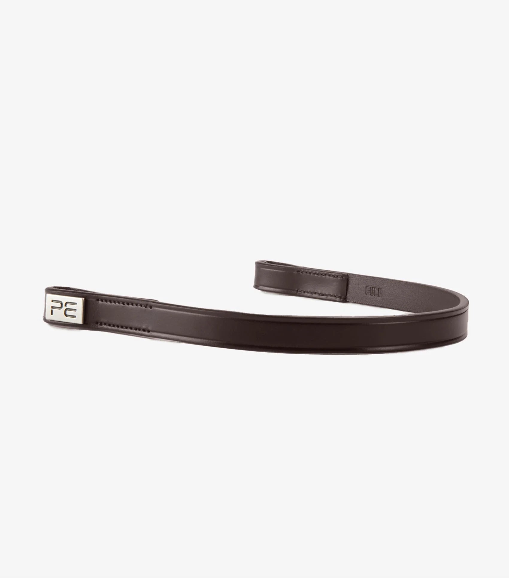 Premier Equine Primo Hunter Browband Brown - Italian Leather Equestrian Browband