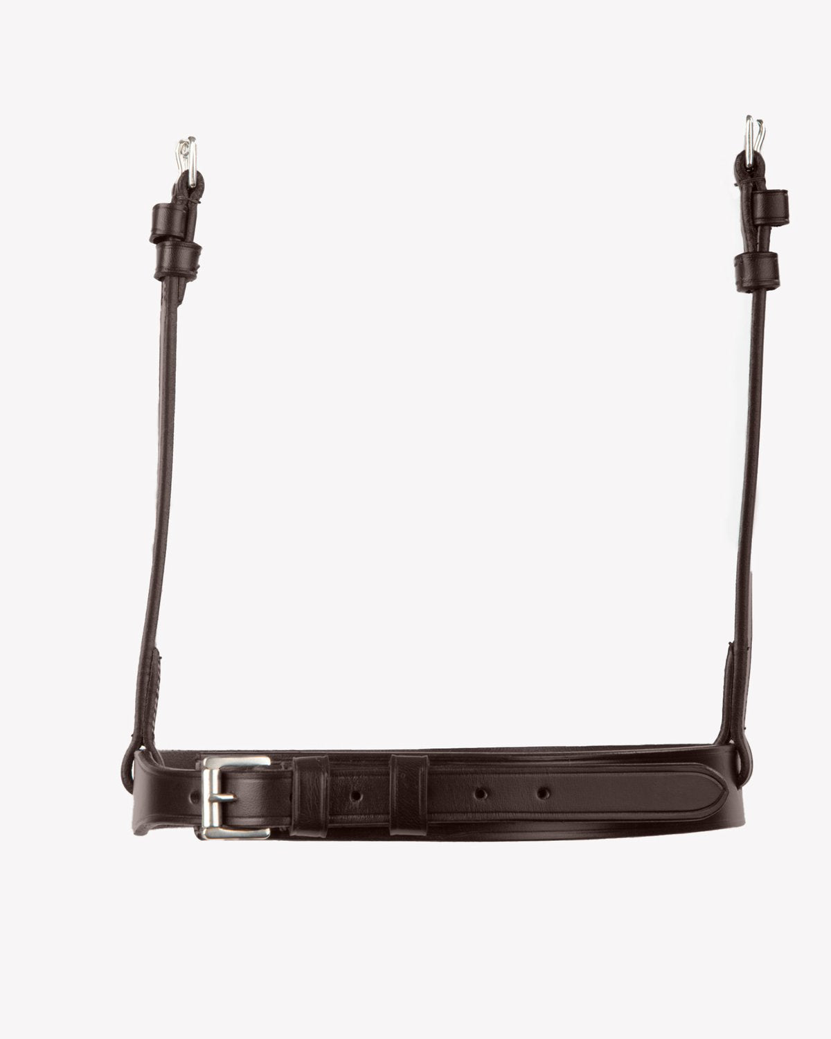 Premier Equine Hunter Cavesson Noseband - Brown Italian Leather Horse Equestrian Equipment