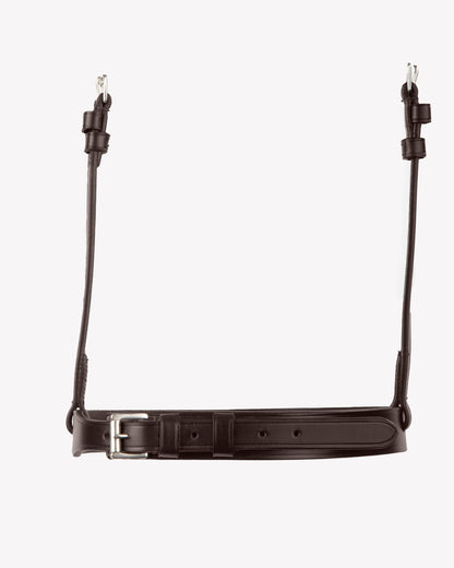 Premier Equine Hunter Cavesson Noseband - Brown Italian Leather Horse Equestrian Equipment