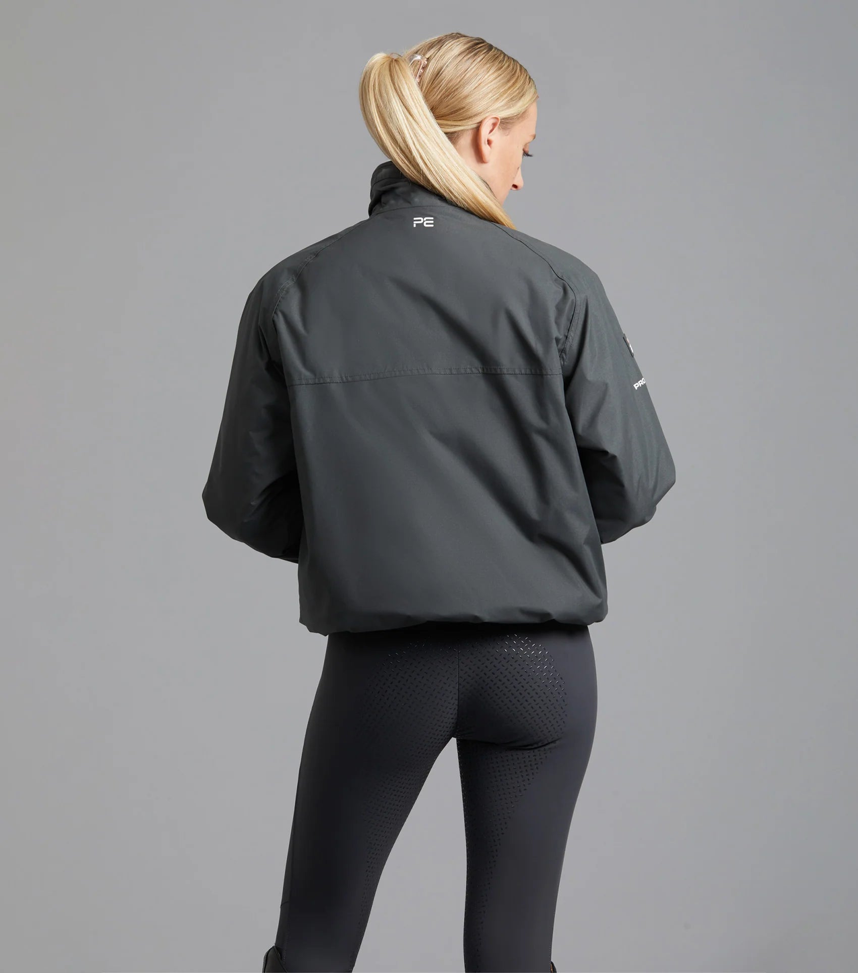 Premier Equine Pro Rider Unisex Waterproof Riding Jacket Anthracite Grey